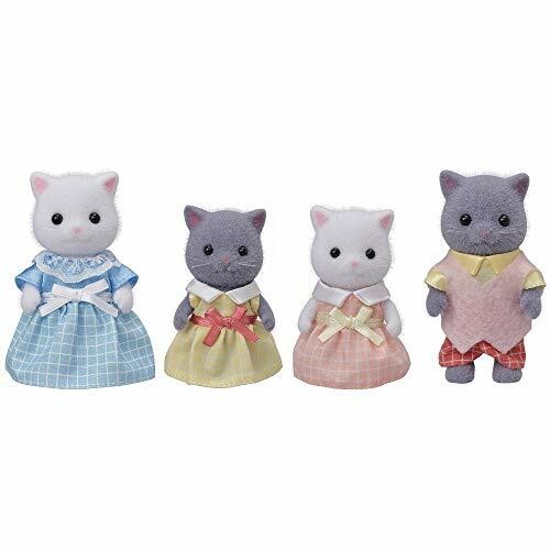 Кукла EPOCH Sylvanian Families ПЕРСИДСКАЯ КОШАЧЬЯ СЕМЕЙКА FS-36 с отслеживанием состояния НОВАЯ
