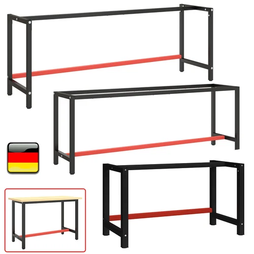 Metall-Werkbankgestell Packtisch Arbeittisch Tischgestell Werkbank Werkstatt DE