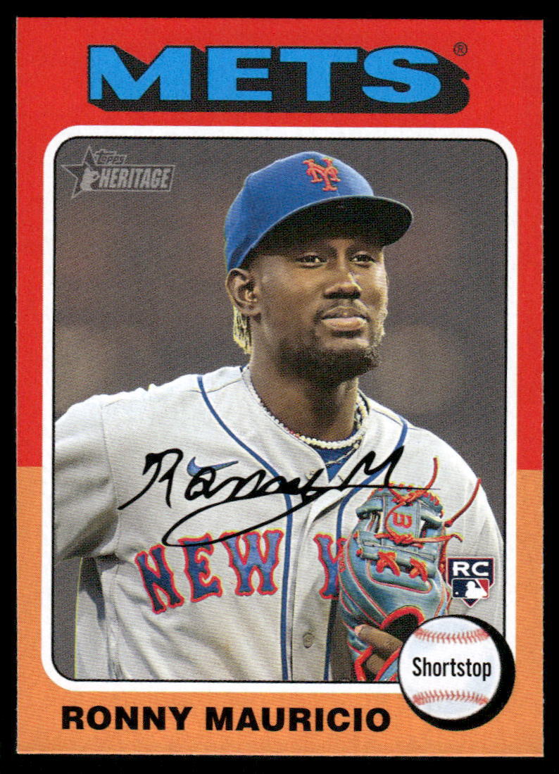 Ronny Mauricio 2024 Topps Heritage #296 Rookie New York Mets