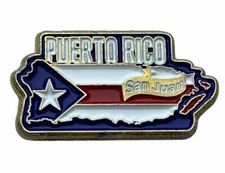 Puerto Rico State of Flag Capital San Juan 1 inch Hat Lapel Pin AVA F2D30A