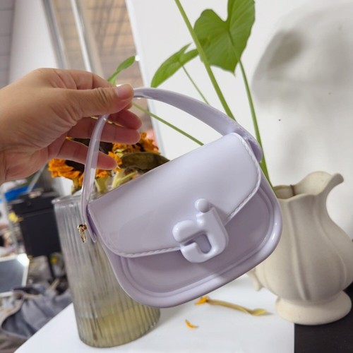 Candy Colo Crossbody Bag PVC Underarm Bag Fashion Jelly Bag for Kids Women - Picture 6 of 12