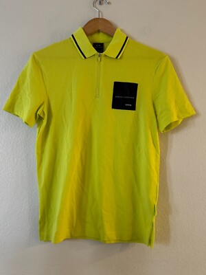 Armani Exchange Mens Limited Edition Mix Mag Logo Patch Polo XS