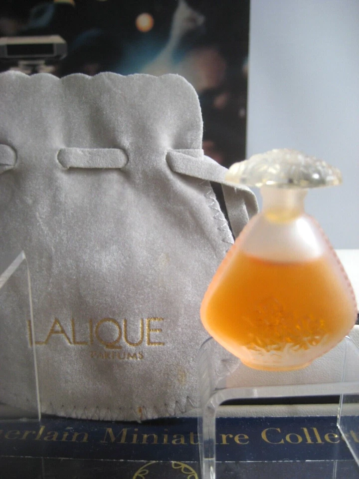 🎁lot Mini Vintage Lalique PARFUM perfume Silences Jean Desprez Bal A versailles - Image 2 of 4