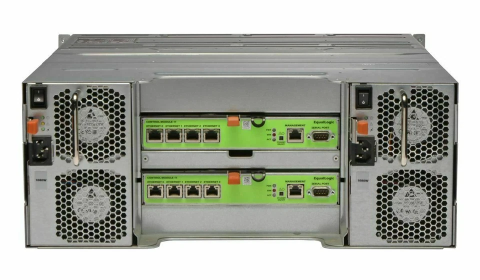 Dell EqualLogic PS6100E 24x 2TB 6G 7.2K 3.5" SAS iSCSI SAN Storage 4 X 1GB - Image 2 of 3