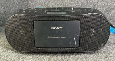 Sony CFD-S50 Boombox AM/FM Radio CD Cassette Player Black