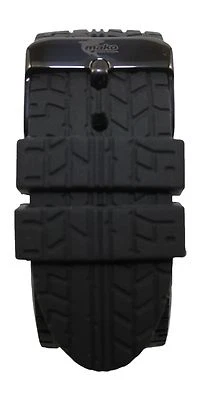 Silicone Rubber Strap TIRE TREAD Band 42mm Apple iWatch Black/Space Black - Photo 1/4