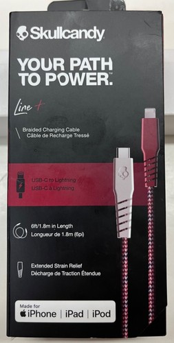 Skullcandy 6' Braided Charging Cable Apple/USB-C (S7BCN-N678) - Picture 1 of 4