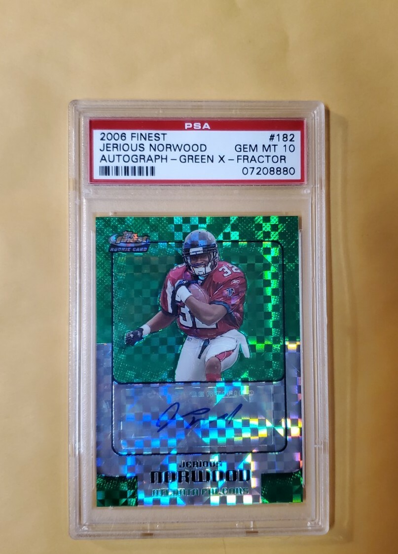 Jerious Norwood Finest #182 Autograph-Green Xfractor