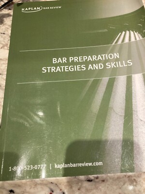 Kaplan Bar Review Bar Preparation Strategies and Skills~2014 | eBay