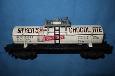AMERICAN FLYER #24323 Bakers Chocolate Tank Car
