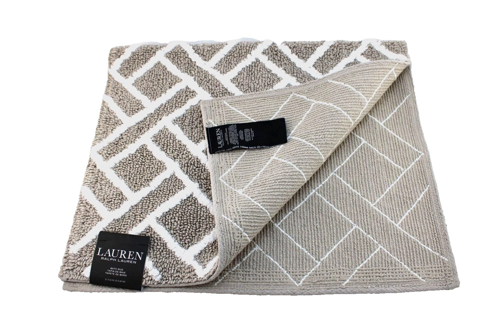 Ralph Lauren 100% Algodón Baño Alfombras, tapetes y cubiertas de Inodoro