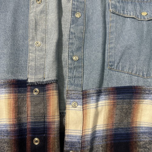 Tu Woman Denim Button Drop Shoulder Coat Size 14 - Picture 5 of 20