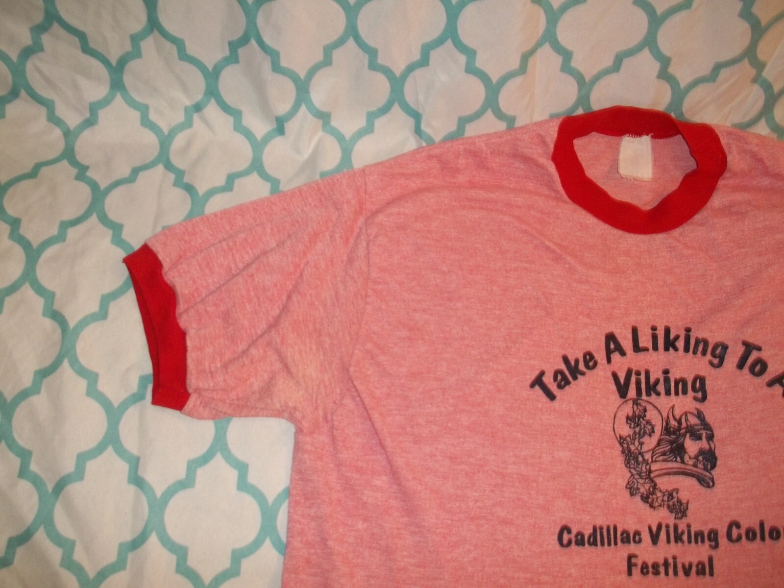 Vtg CADILLAC MICHIGAN HIGH SCHOOL VIKING MASCOT FESTI… Gem