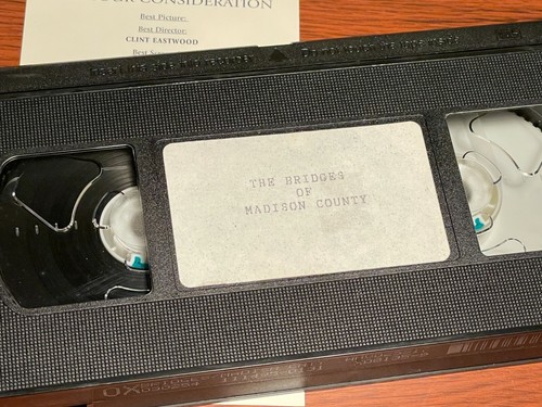 THE BRIDGES OF MADISON COUNTY rare 1995 OSCAR FYC promo VHS tape Clint Eastwood - Imagen 6 de 7