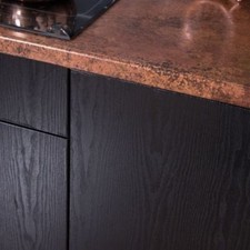 STICKY BACK PLASTIC DCFIX 2.1M X 90cm DC FIX BLACK WOODGRAIN SELF ADHESIVE VINYL