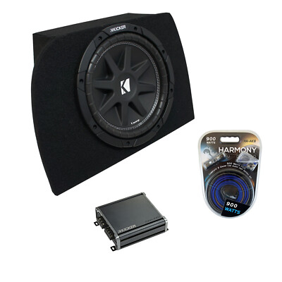 90-05 Mazda Miata MX-5 Convertible Kicker Comp C10 Single 10 Sub Box CXA4001 Amp