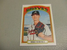 2021 Topps Heritage #54 Print Error Wrong Back Mike Soroka w/Michael Brantley SP
