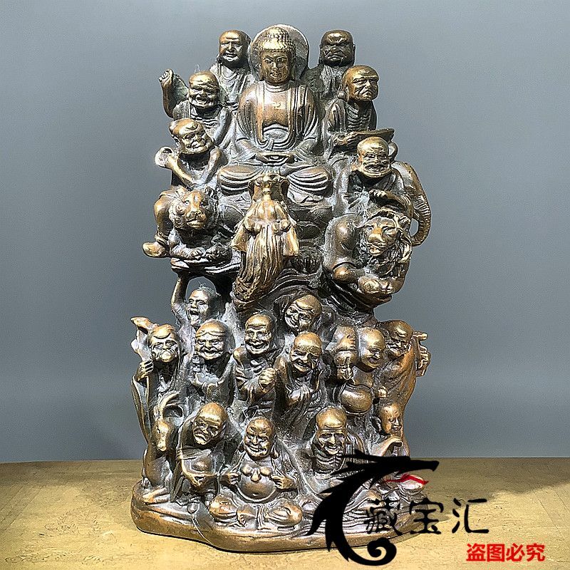 8.5 Cm Chinese Bronze Statue Buddha Statue Ornaments Collectibles Handicrafts