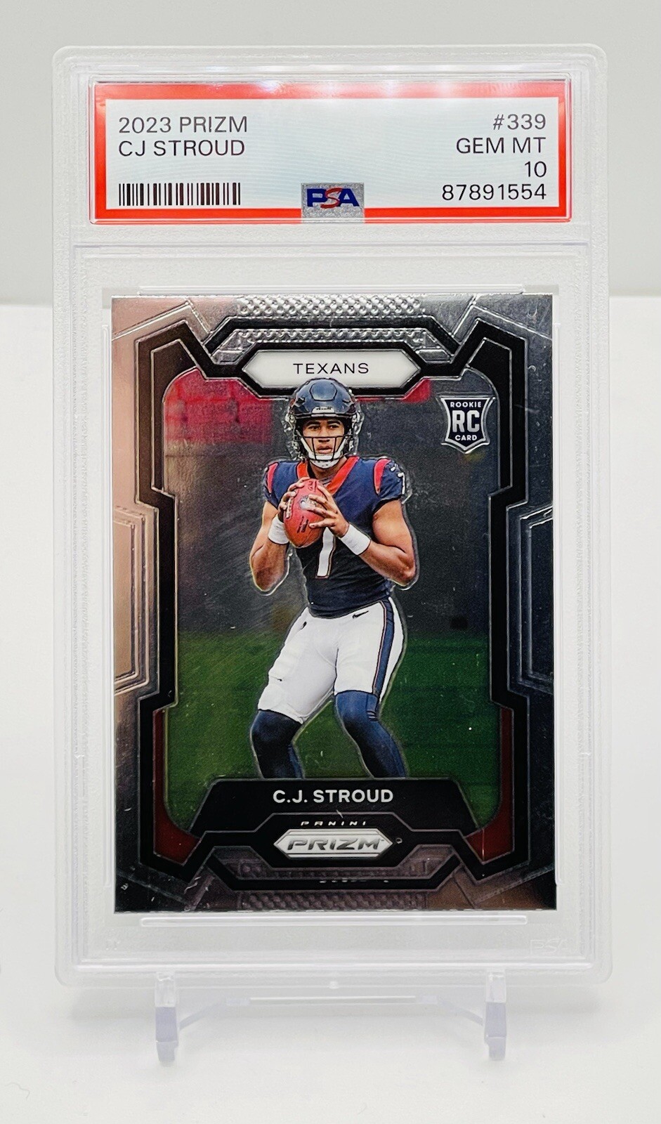 2023 Panini Prizm CJ Stroud Rookie PSA 10 GM Texans RC #339