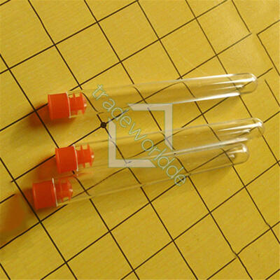 10PCS Plastic Clear Container Bottle Lab Test Tubes Vial Sample