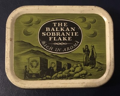 The Balkan Sobranie Flake 1oz leere Dose