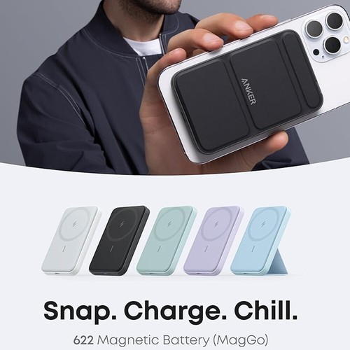 Anker 622 Magnetic Battery 5000mAh Foldable Wireless Portable Charger with Stand
