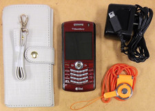 BlackBerry Pearl 8130 - Red and Silver  Alltel  Very Rare Smartphone - Bundled