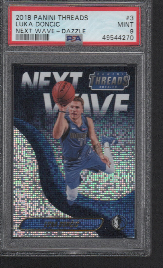 LUKA DONCIC 2018-19 PANINI THREADS NEXT WAVE DAZZLE ROOKIE