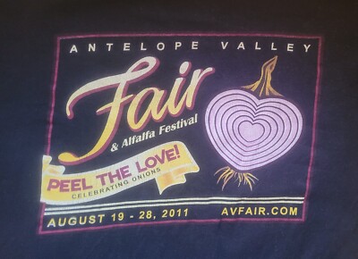 Antelope Valley Fair Peel the Love Onion 2011 California Large Free Shipping
