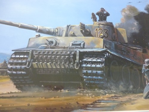 Tiger Tracks by Robert Bailey German Tiger 1 Tank 3 extra prints 2 signers - Picture 6 of 7