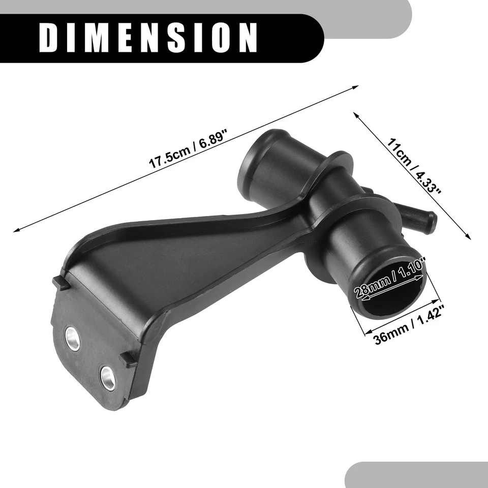 Pack of 1 For Toyota Corolla 2009-2013 Engine Radiator Water Coolant Pipe - Изображение 4 из 4