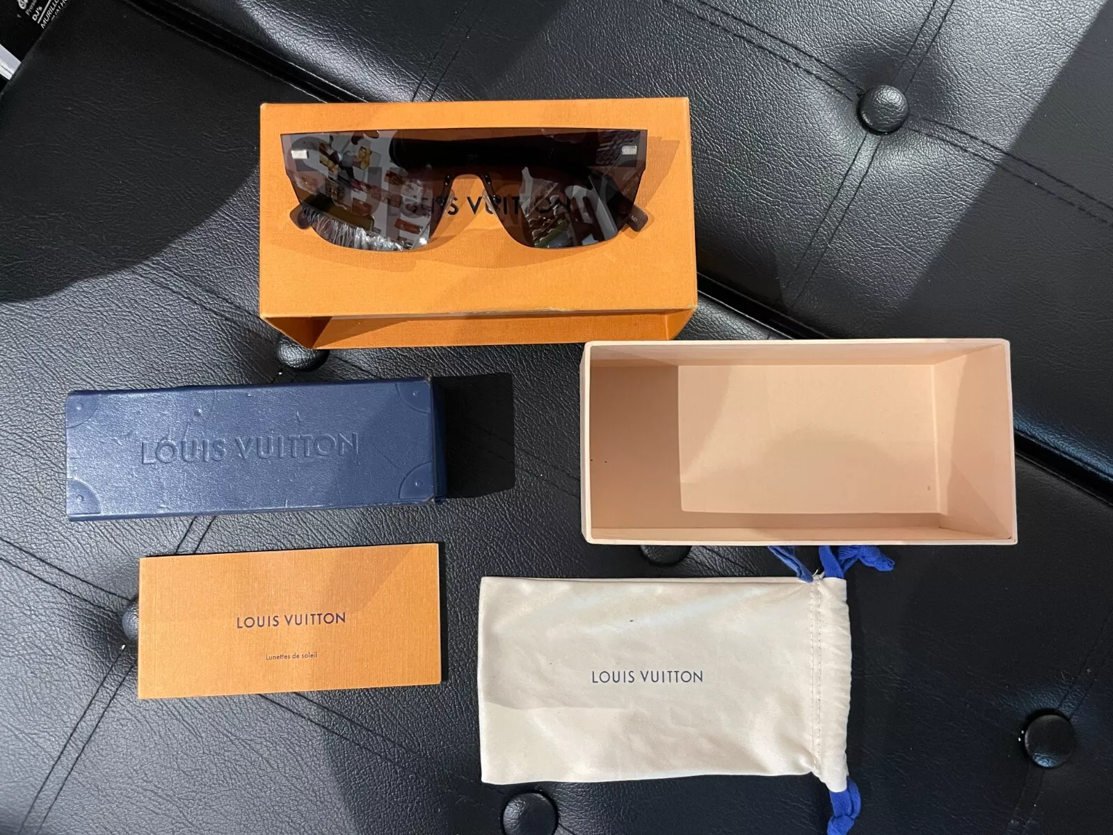 Lunettes de soleil Supreme x Louis Vuitton City Mask SP NOIR AUTHENTIQUE