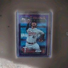 Joe Ryan 2024 Topps Purple Foil 182/999 - Twins #175
