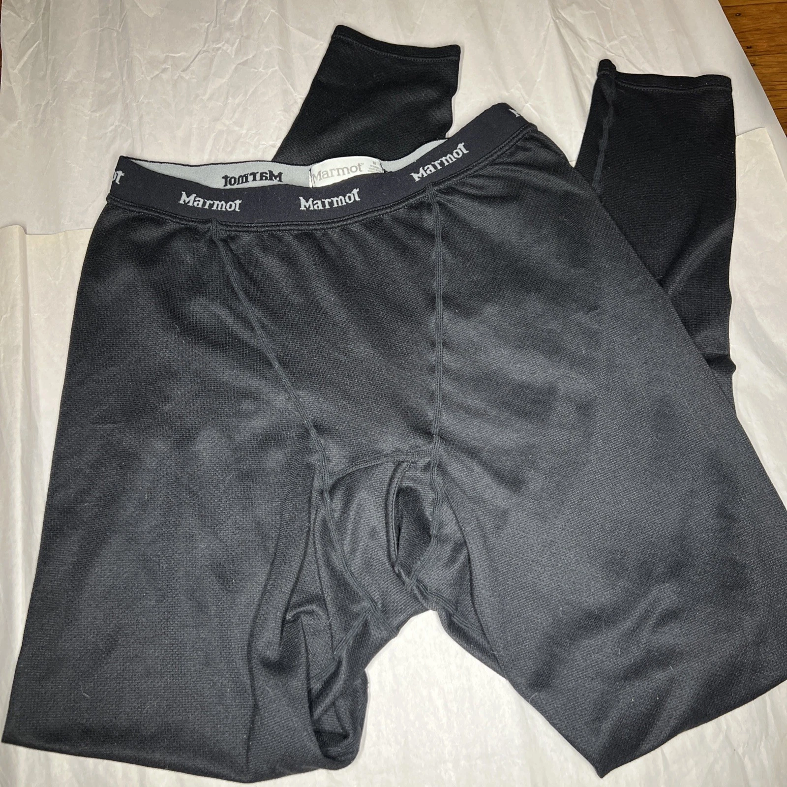 Marmot Base Layer Tights Thermal Pants Women’s Medium Black Ski Hunting
