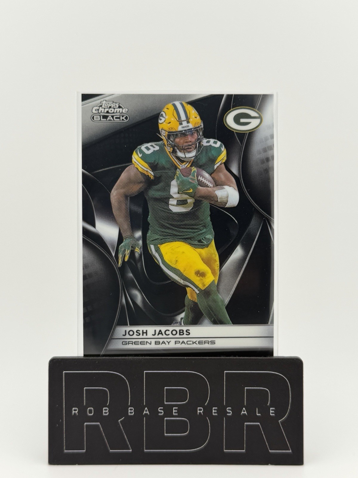 2025 Topps Chrome Black Josh Jacobs #39 Green Bay Packers