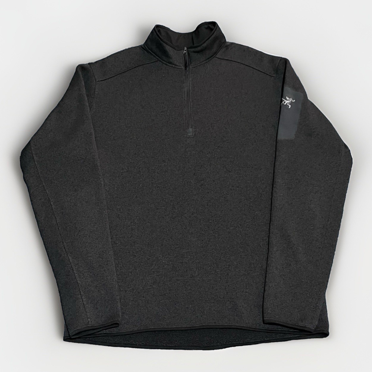 Arc'teryx Maglione Pile Grigio Nero Covert 1 2 Zip Taglia: XL Uomo