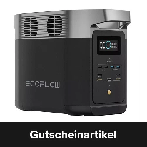 ECOFLOW DELTA 2 Tragbare Powerstation 1024Wh 1800W Solargenerator für Camping