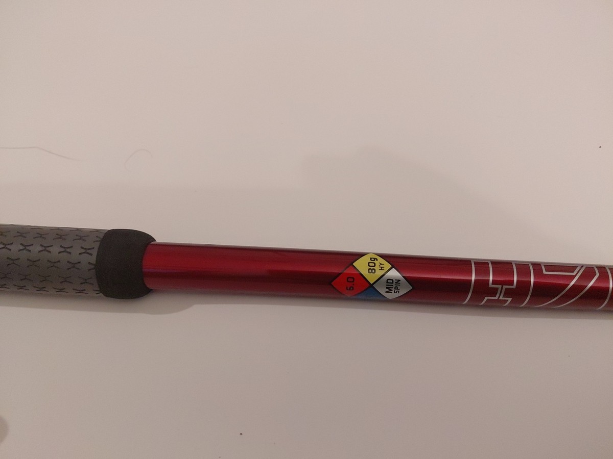 Manche Hybride Project X HZRDUS Smoke RDX Rouge 6.5 80g – Extra Rigide 39.5" – Ping