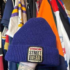 VINTAGE RARE 1980S VISION STREET WEAR BEANIE HAT SKATE 80S VTG SKATER