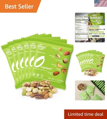Deluxe Unsalted Mixed Nuts - 24 Individually Wrapped Packs,  & Nutritious