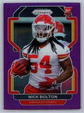 2021 Panini Prizm #390 Nick Bolton Purple RC
