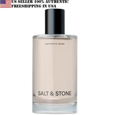 Salt  Stone Body Mist, Saffron  Cedar Scent, for Women and Men 3.4 fl oz