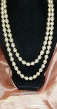 42" Long Faux Baroque Pearl Necklace