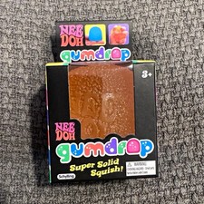 Schylling Nee Doh Gumdrop Squeeze Toy 26080HY Super Solid Orange Tactile Fidget