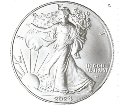 #ad #ad 2024 $1 American Silver Eagle Brilliant Uncirculated ASE $68.00