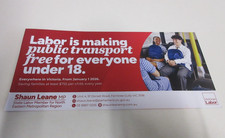 2026 - Public Transport - Carded Leaflet - Labor Party - Victoria - Shaun Leane