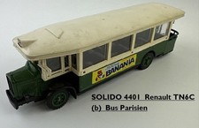SOLIDO 4401 (b)   1/50 scale  Renault TN6C (1934) bus  Parisien  (Banania)