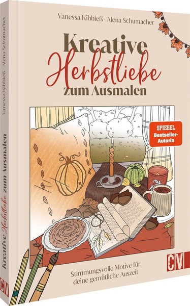 Ausmalbuch Erwachsene Herbstmotive, Kreativ, Entspannung, Malbuch,-image