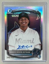 Kevin Defrank 2025 Bowman Chrome #CPA-KD Refractor Auto 1st RC /499