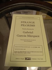Product Image: Strange Pilgrims Uncorrected Proof by Marquez Signed by Translator PB